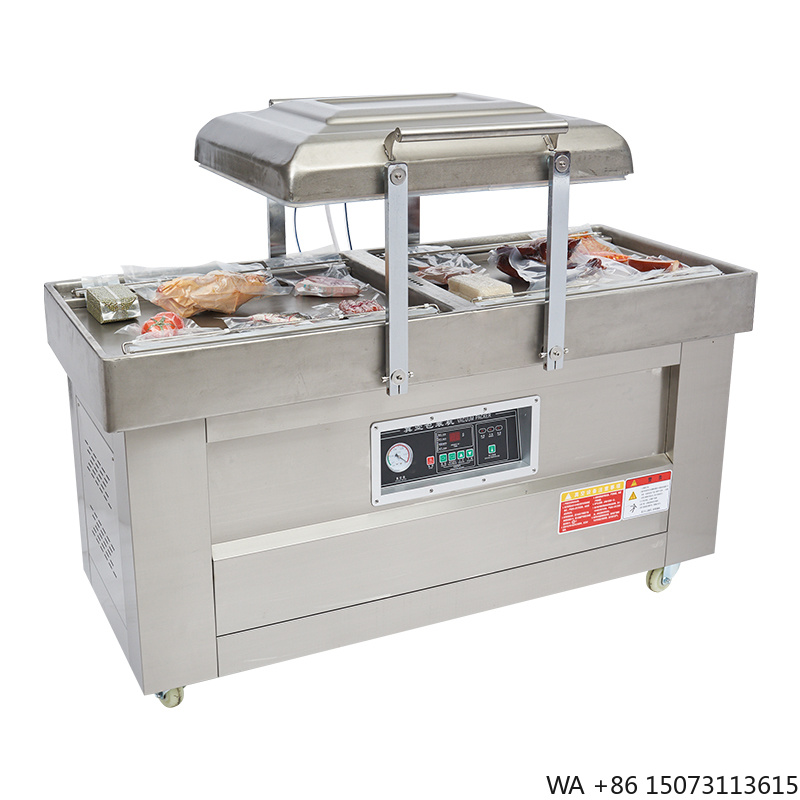 Meal Prep Kitchen - เครื่องซีลสูญญากาศแบบกึ่งอัตโนมัติสองห้อง รุ่น DZ400/2SB สำหรับบรรจุภัณฑ์ฟิล์ม ถุงฟอยล์