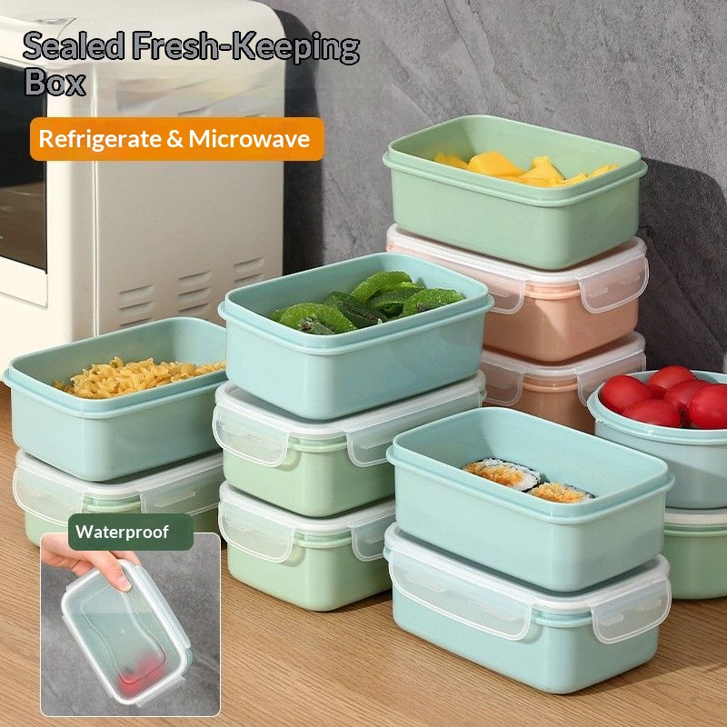 Meal Prep Kitchen - กล่องเก็บอาหารสุญญากาศ ปราศจากสาร BPA สามารถวางซ้อนกันได้ ป้องกันการรั่วซึม กล่องใส่อาหารกลางวัน