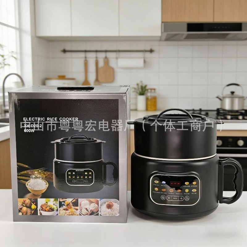 Meal Prep With Rice - หม้อหุงข้าวอัจฉริยะขนาดใหญ่ หม้อทรงกลมเคลือบสารกันติด พร้อมฟังก์ชันตั้งเวลาและอุ่นอาหาร สำหรับ 3-4 คน