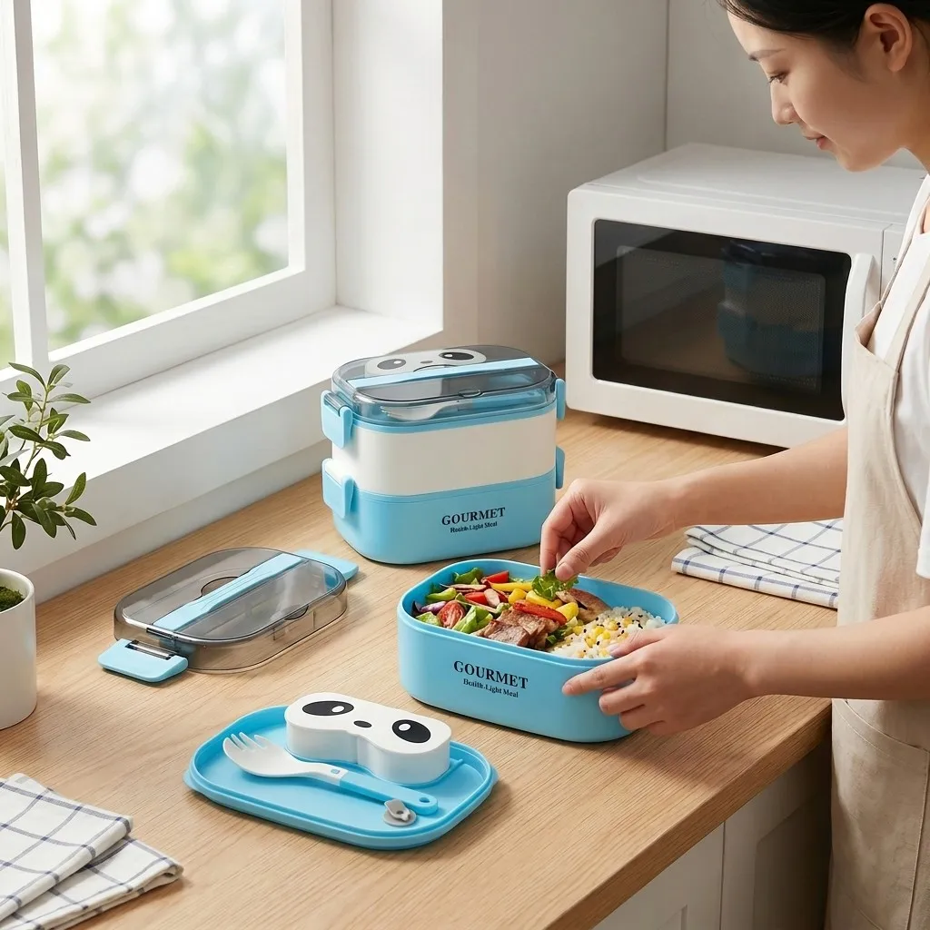 กล่องข้าวเบนโตะสำหรับเด็ก ใช้ก - Meal Prep Or Prep Meal บทวิจารณ์และราคา