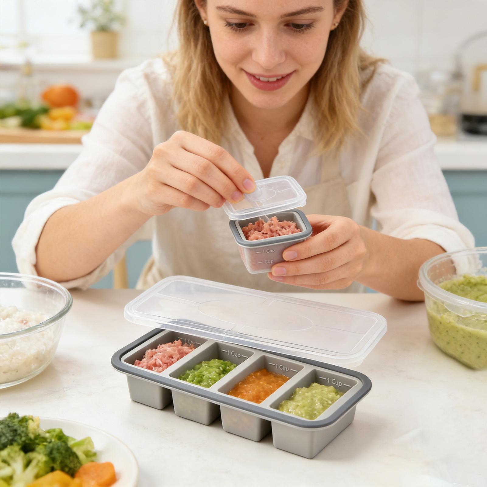 แม่พิมพ์ซิลิโคนสำหรับแช่แข็ง ง - Meal Prep Template บทวิจารณ์และราคา