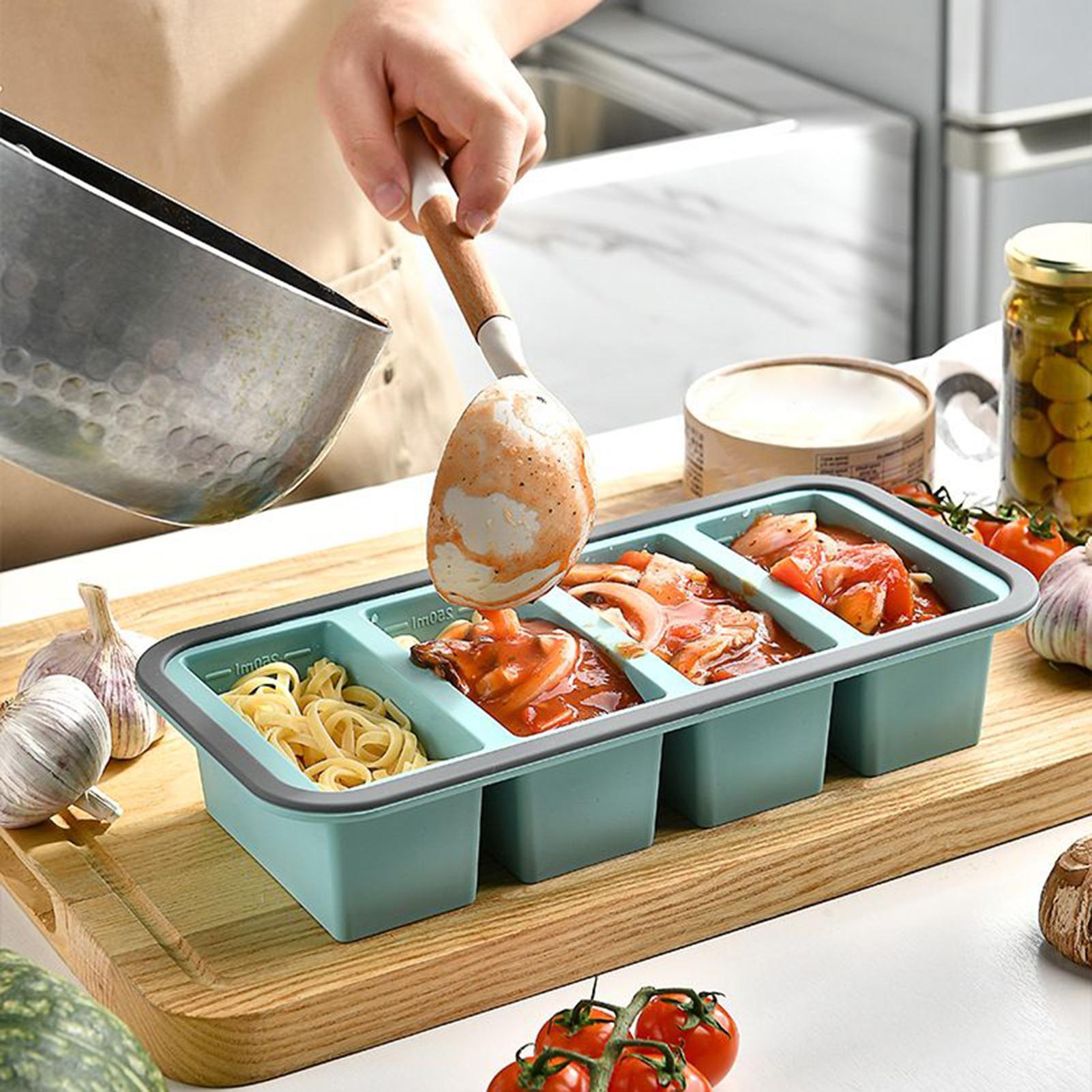 แม่พิมพ์ซิลิโคนสำหรับแช่แข็ง ง - Meal Prep Template บทวิจารณ์และราคา