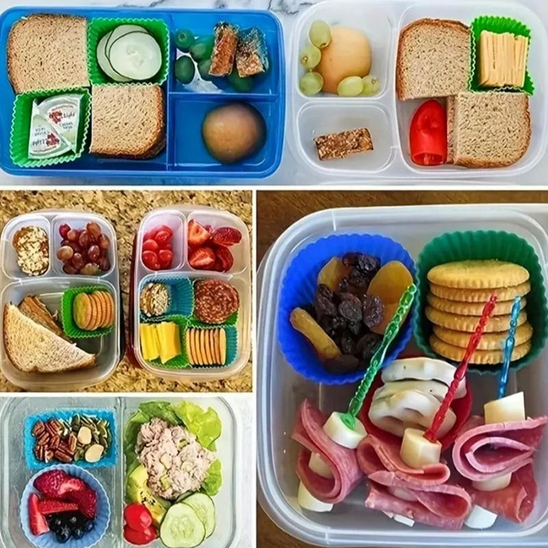 ● 12/24 ชิ้น ที่กั้นกล่องอาหาร - Meal Prep Template บทวิจารณ์และราคา