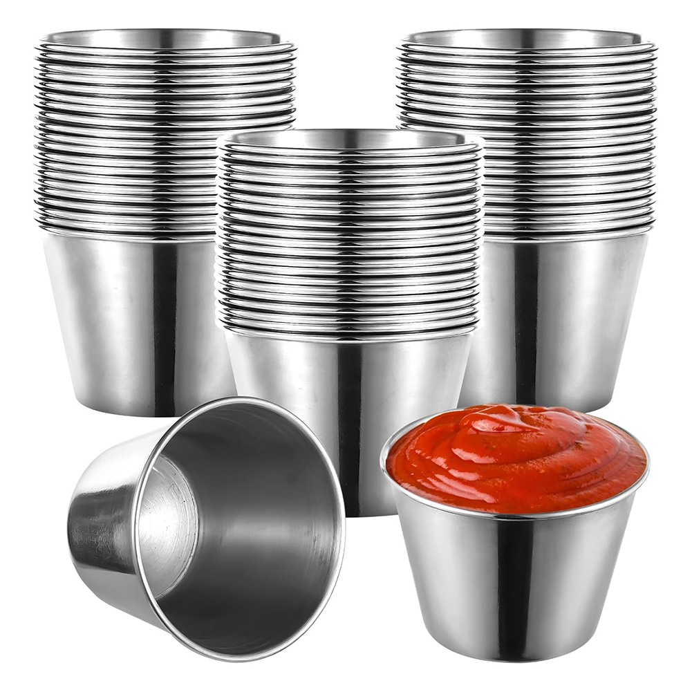 J1UL1N ชุดถ้วยซอสสแตนเลส 60 ชิ - Sauce Dipping Cup บทวิจารณ์และราคา