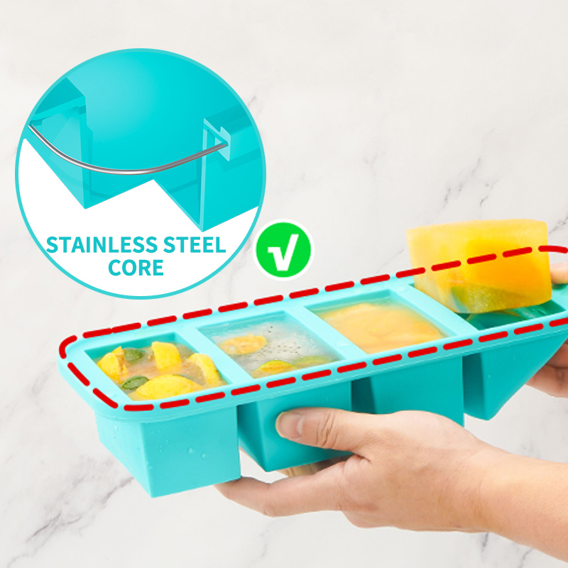 แม่พิมพ์ซิลิโคนสำหรับแช่แข็ง 4 - Meal Prep Template บทวิจารณ์และราคา