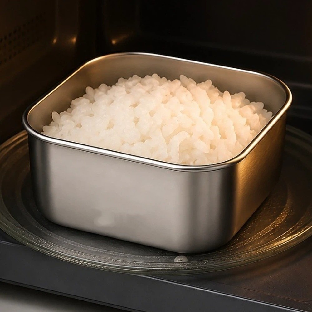 กล่องถนอมอาหารสแตนเลสพร้อมฝาซิ - Meal Prep With Rice บทวิจารณ์และราคา