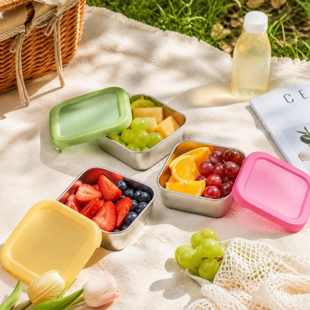 กล่องถนอมอาหารสแตนเลสพร้อมฝาซิ - Meal Prep With Rice บทวิจารณ์และราคา