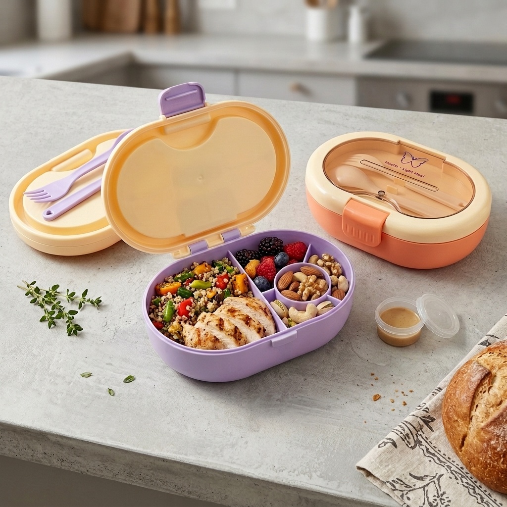 กล่องอาหารกลางวันพลาสติกกันรั่ - Meal Prep Or Prep Meal บทวิจารณ์และราคา