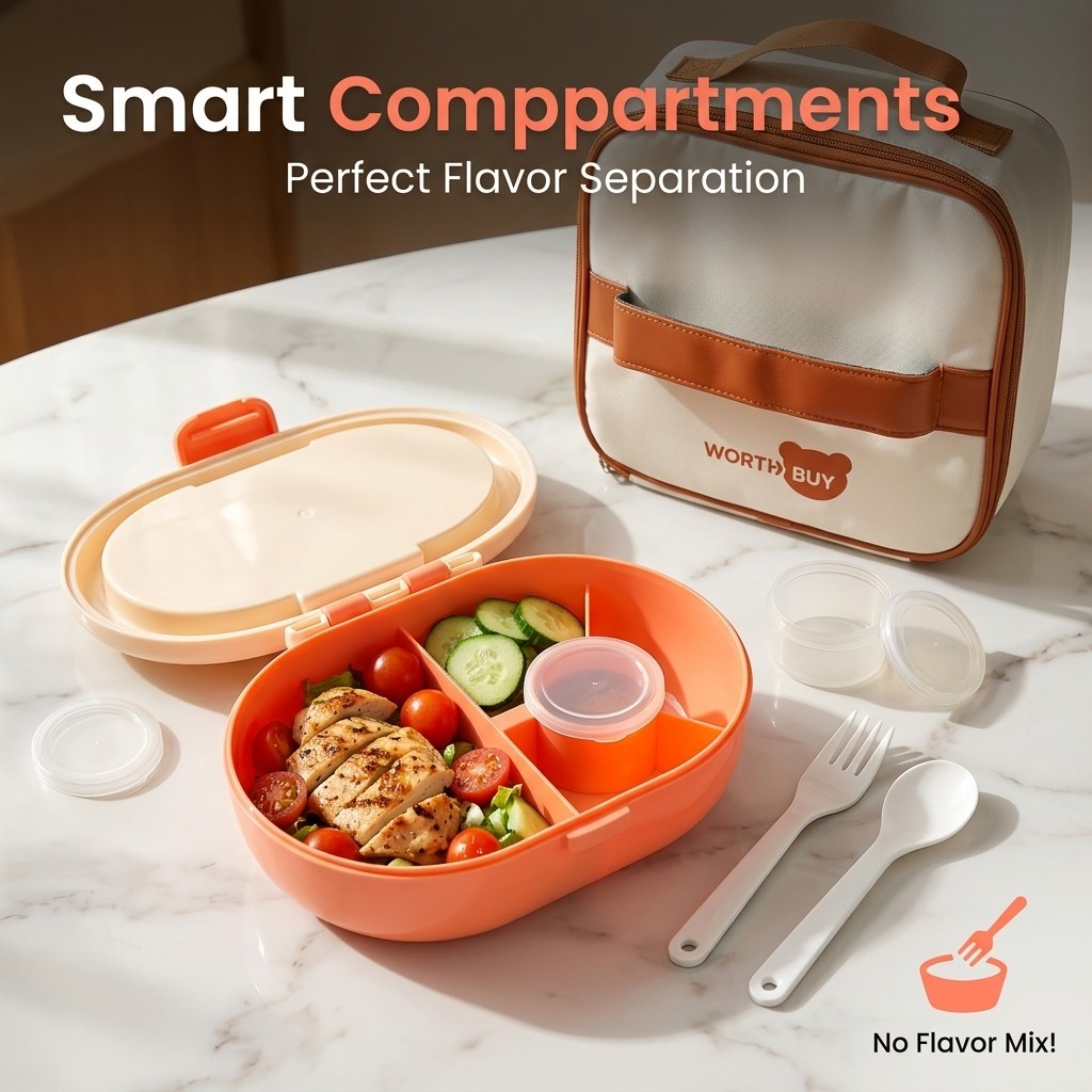 กล่องอาหารกลางวันพลาสติกกันรั่ - Meal Prep Or Prep Meal บทวิจารณ์และราคา