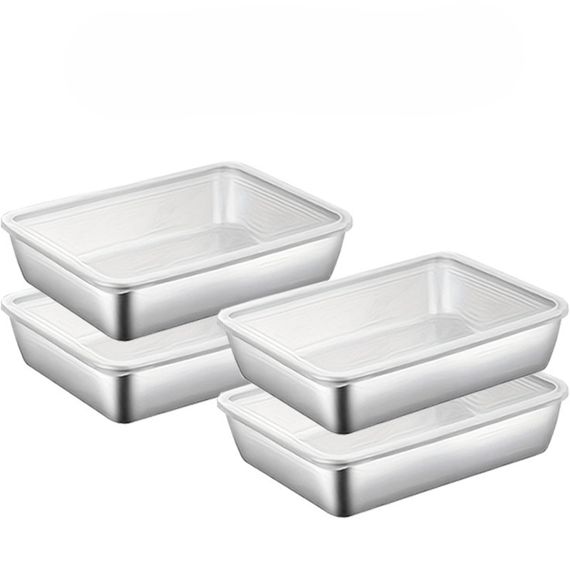 ชุดกล่องถนอมอาหารสแตนเลส 4 ชิ้ - Meal Prep Kitchen บทวิจารณ์และราคา