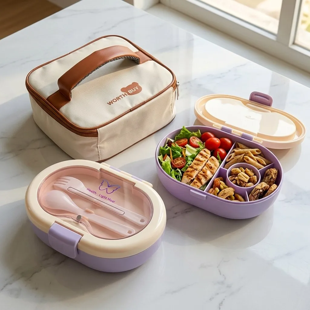 กล่องเบนโตะพลาสติกแบบแบ่งช่อง  - Meal Prep Or Prep Meal บทวิจารณ์และราคา