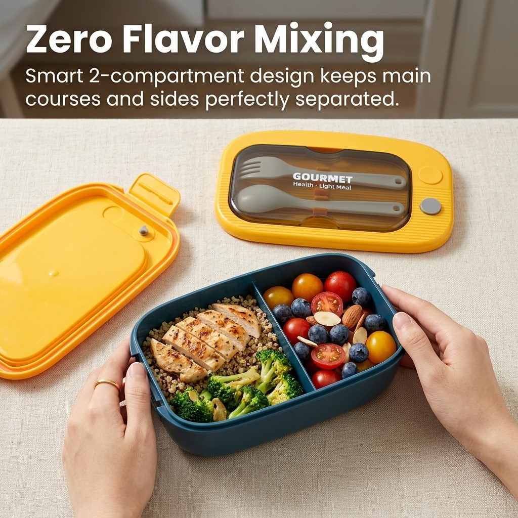 กล่องข้าวพลาสติกแบบเบนโต 2 ช่อ - Meal Prep Or Prep Meal บทวิจารณ์และราคา