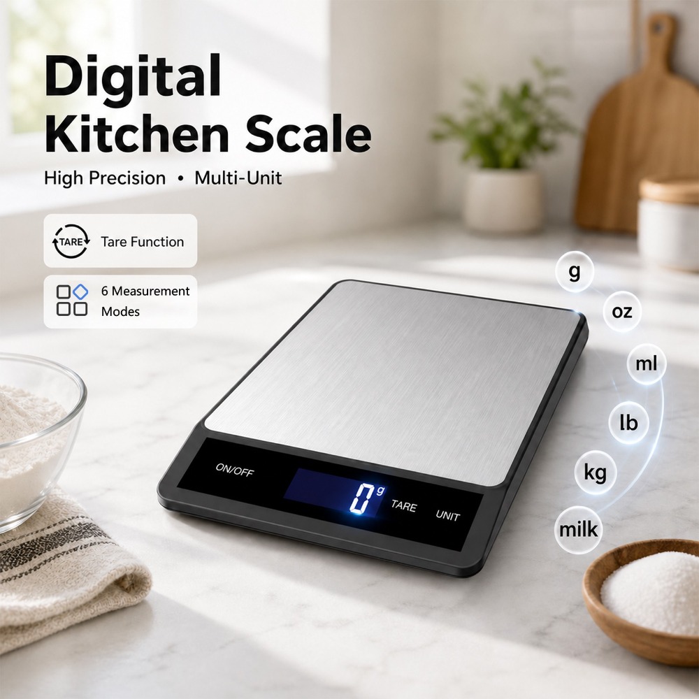 เครื่องชั่งอาหารดิจิตอลกันน้ำ  - Meal Prep Kitchen บทวิจารณ์และราคา